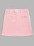 Elle Kids Girls Pink Printed Regular Fit Skirt