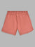 Blue Giraffe Girls Pink Solid Regular Fit Shorts