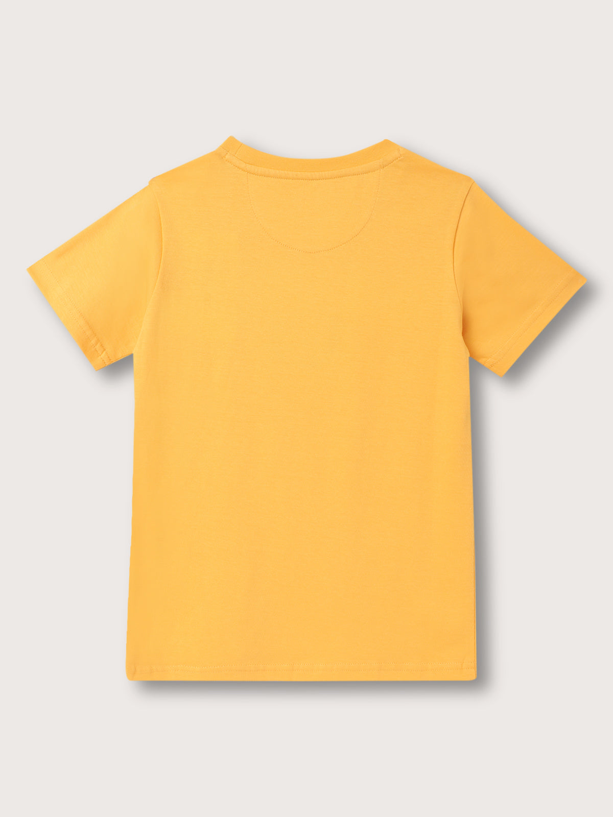 Blue Giraffe Kids Yellow Fashion Logo Regular Fit T-Shirt