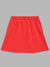 Blue Giraffe Girls Red Printed Regular Fit Skirt