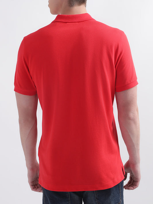 Gant Red Original Rugger Regular Fit Pique Polo T-Shirt