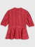 Elle Kids Girls Red Solid Round Neck Top