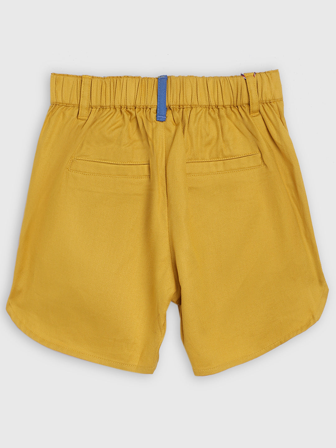 Elle Kids Girls Yellow Solid Regular Fit Shorts