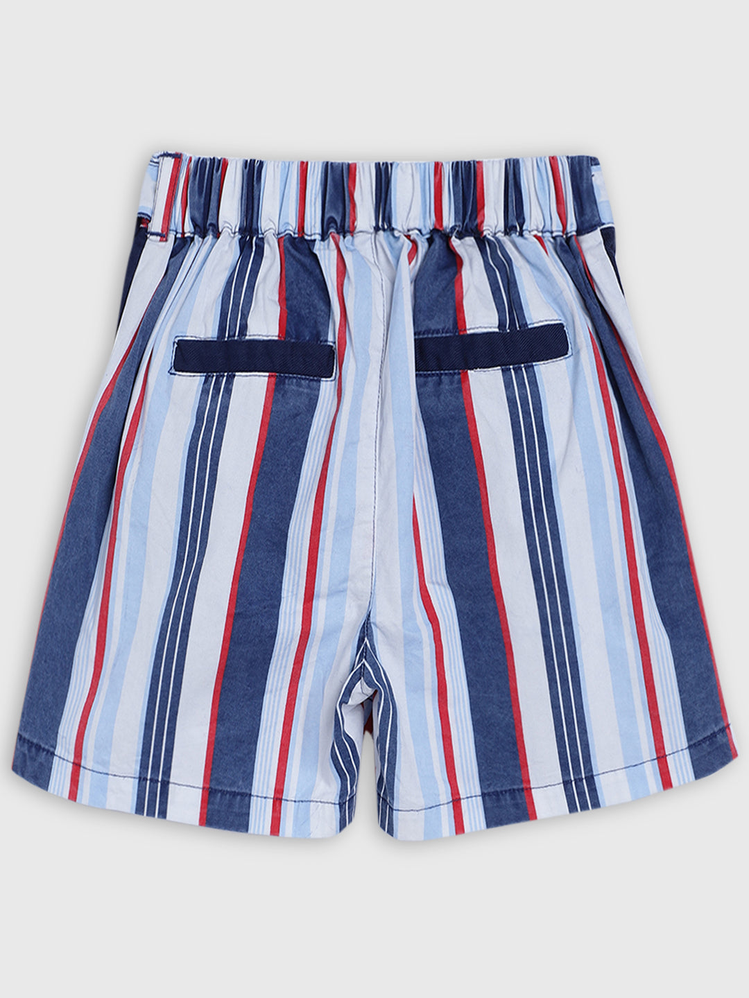 Blue Giraffe Girls Multi Striped Regular Fit Skirt