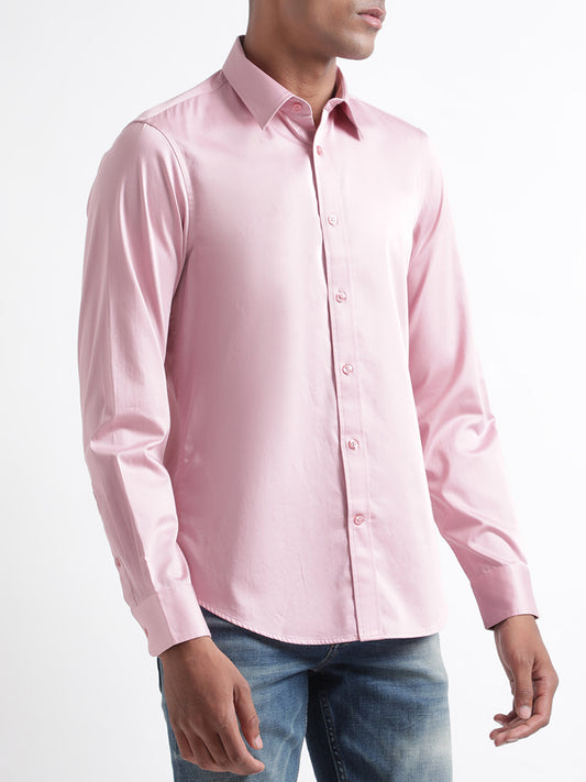 Iconic Pink Slim Fit Shirt