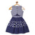 Elle Kids Girls Navy Printed Round Neck Dress