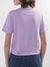 Elle Women Lilac Solid Round Neck TShirt