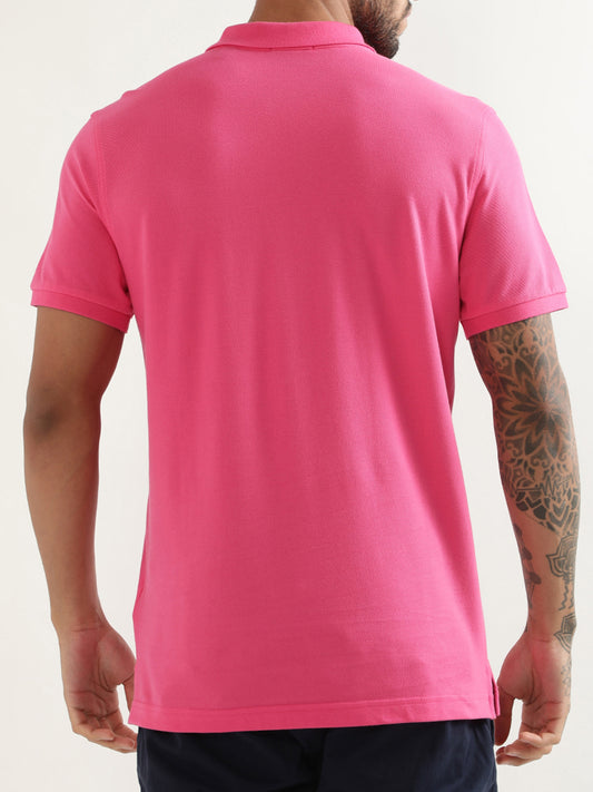 Gant Pink Original Regular Fit Pique Polo T-Shirt