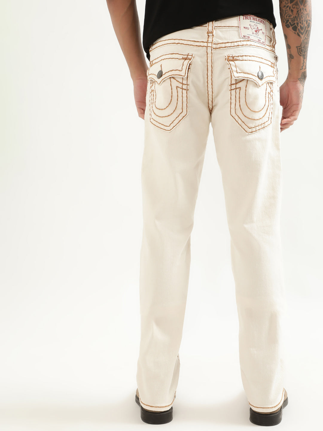 True Religion Men Straight Fit Mid-Rise Jeans