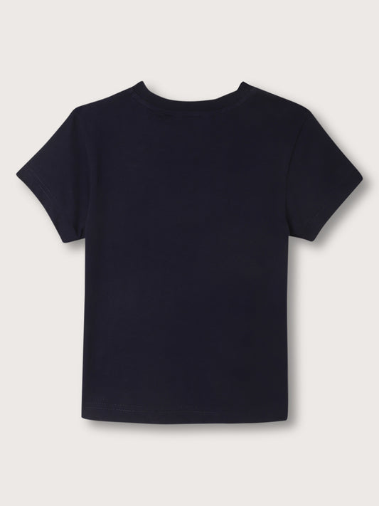 Gant Kids Dark Blue Logo Relaxed Fit T-Shirt