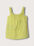 Blue Giraffe Girls Lime Solid Round Neck Top