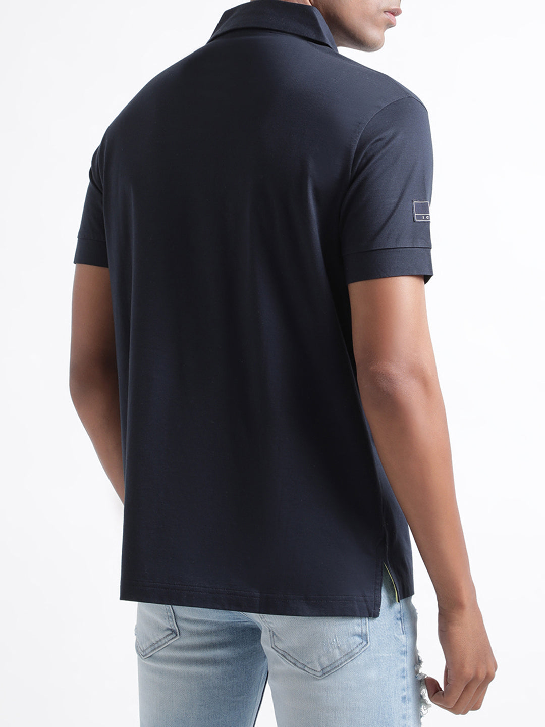 Iconic Navy Logo Regular Fit Polo T-Shirt