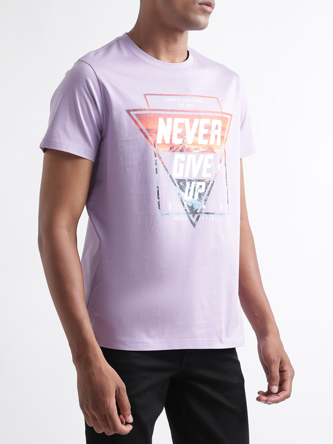 Iconic Lilac Logo Regular Fit T-Shirt