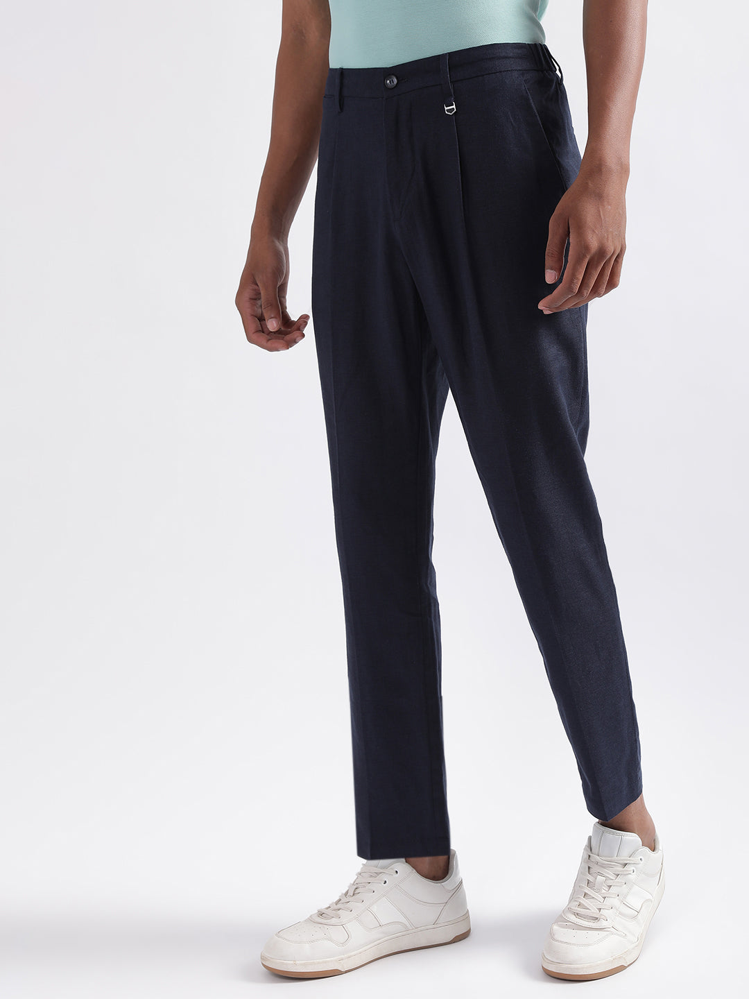 Cruna Carrot Fit MITTE Single-Pleat Pants with Drawstring Waist men -  Glamood Outlet