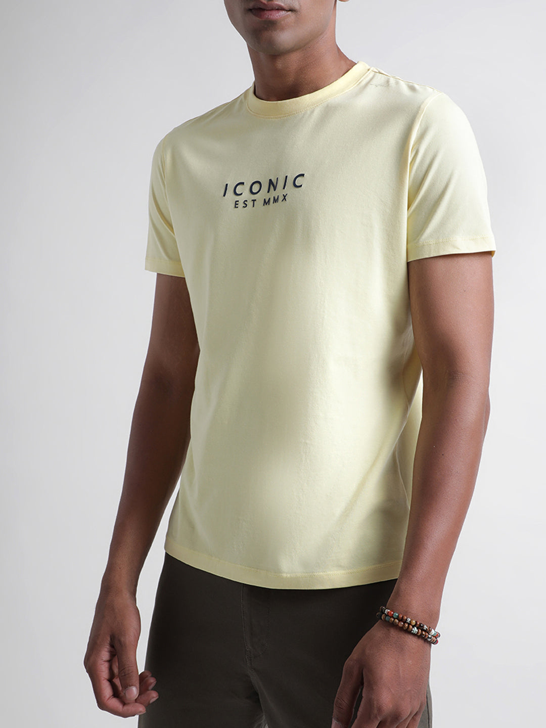 Iconic Yellow Logo Regular Fit T-Shirt