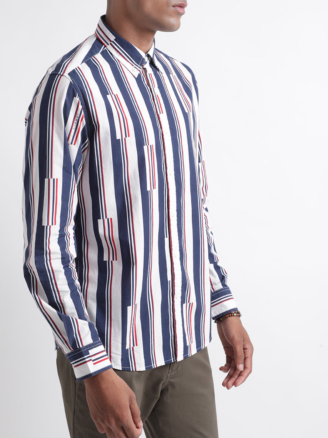 Iconic Multi Striped Regular Fit Shirt