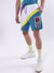 Iconic Men Multi Colour blocked Regular Fit Shorts