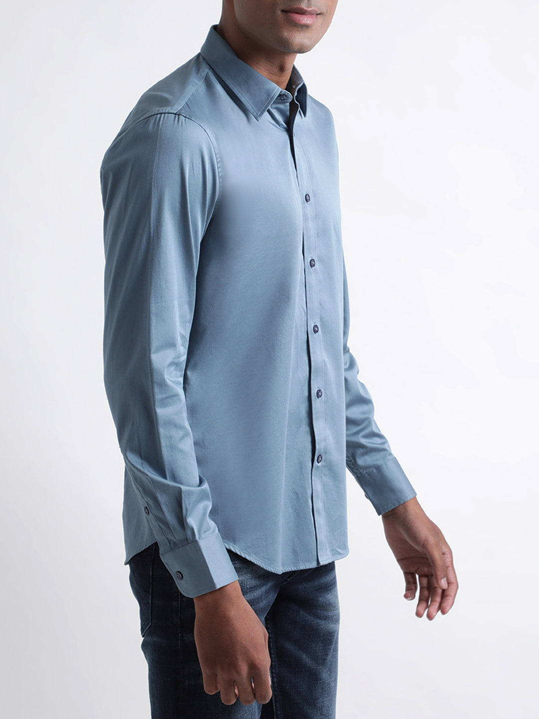 Iconic Blue Slim Fit Shirt