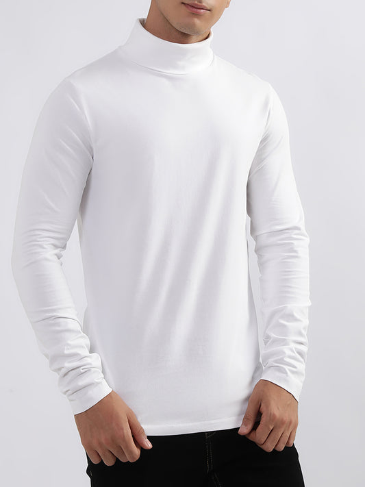 Lindbergh White Fashion Slim Fit T-Shirt