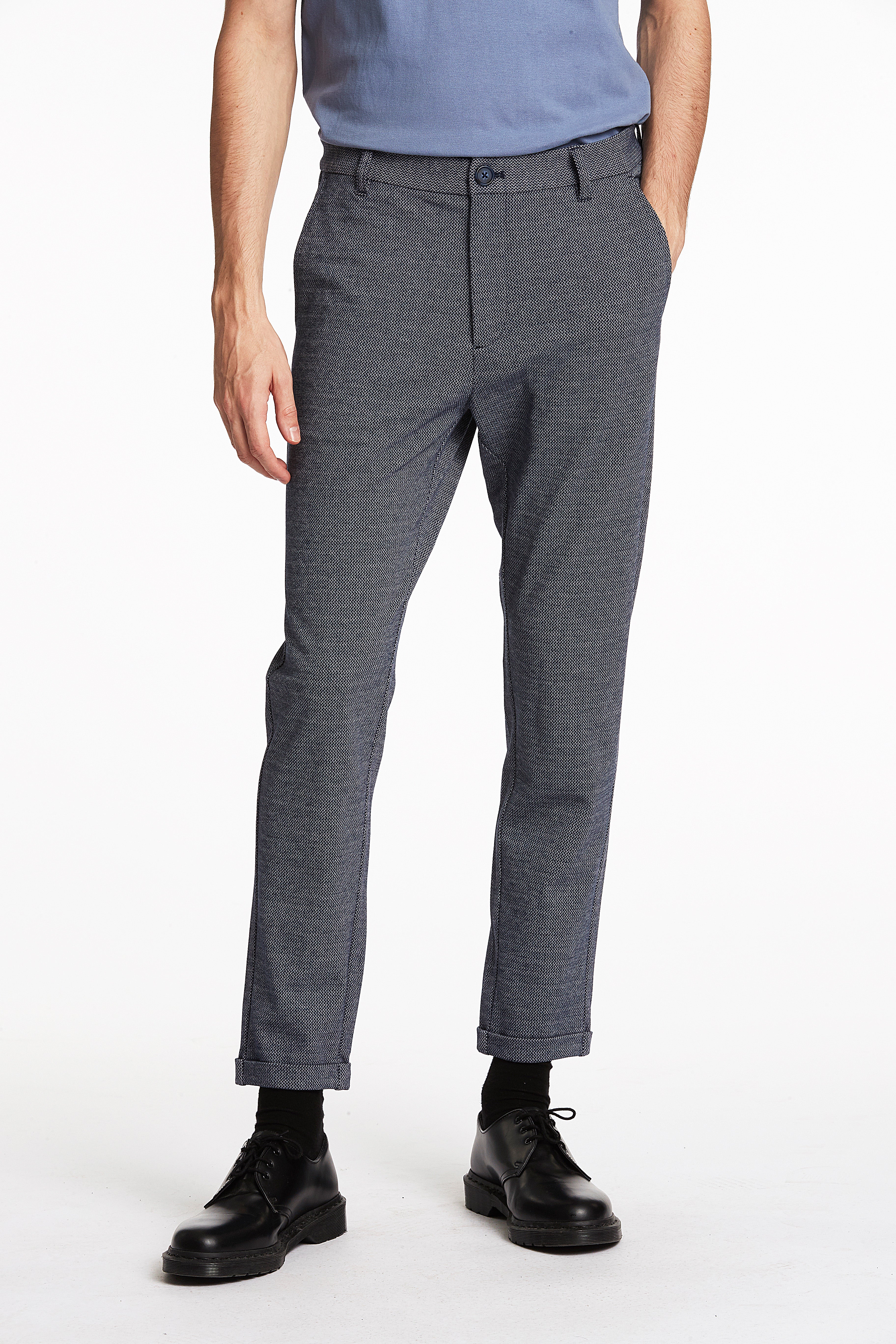 Buy Arrow Solid Twill Wool Blend Trousers - NNNOW.com