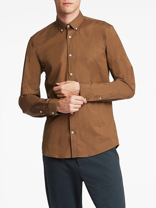 Lindbergh Brown Slim Fit Shirt