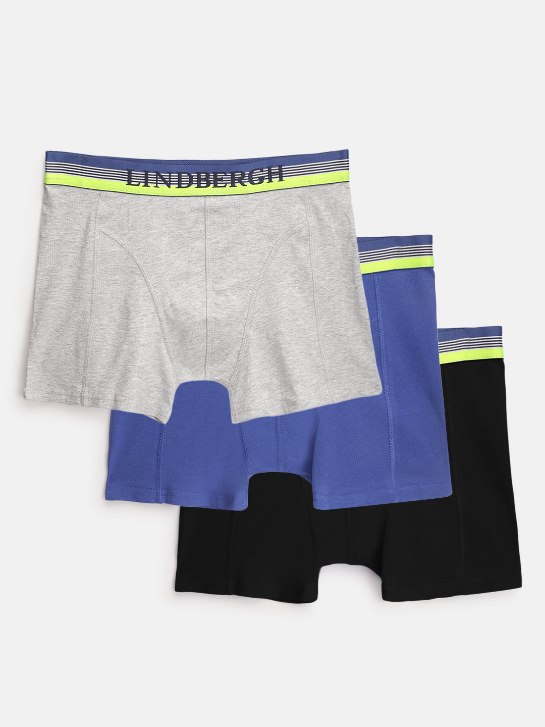 Lindbergh Men Multi-Colored Solid Trunks (Pack of 3)