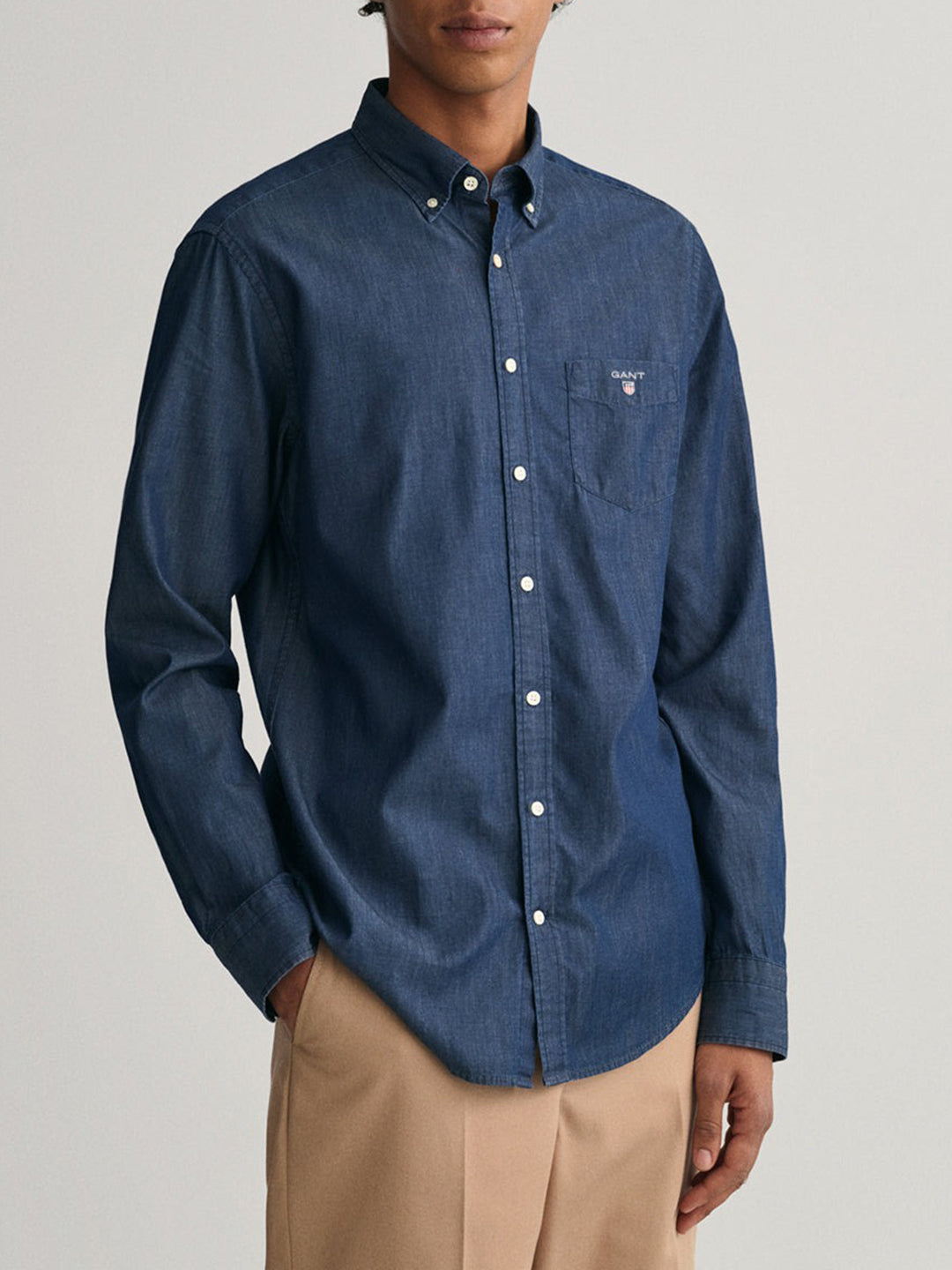 Gant Navy Regular Fit Shirt