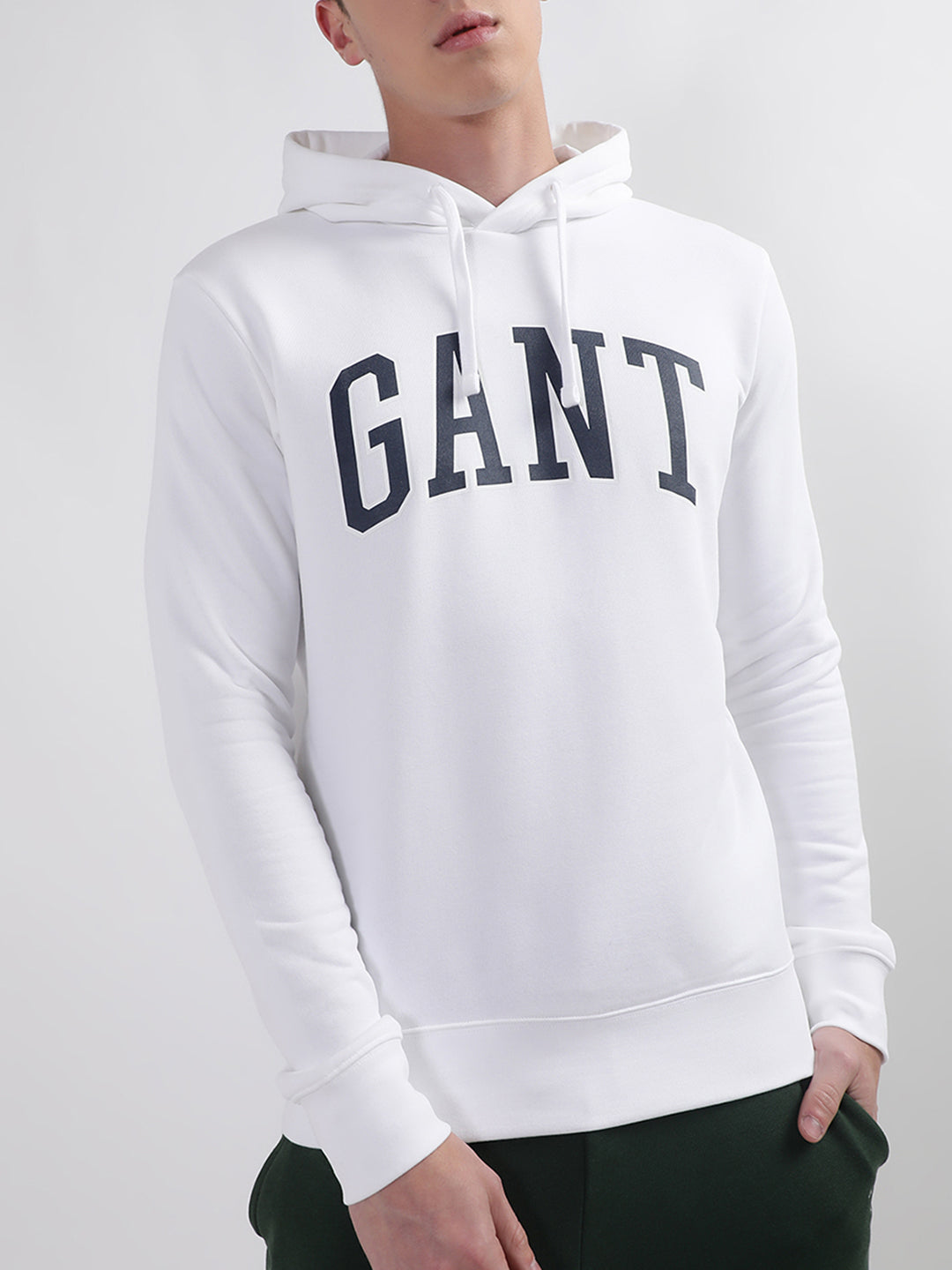 Gant Men Printed Cotton Hooded Sweatshirt