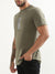 Antony Morato Military Green Printed Slim Fit T-Shirt