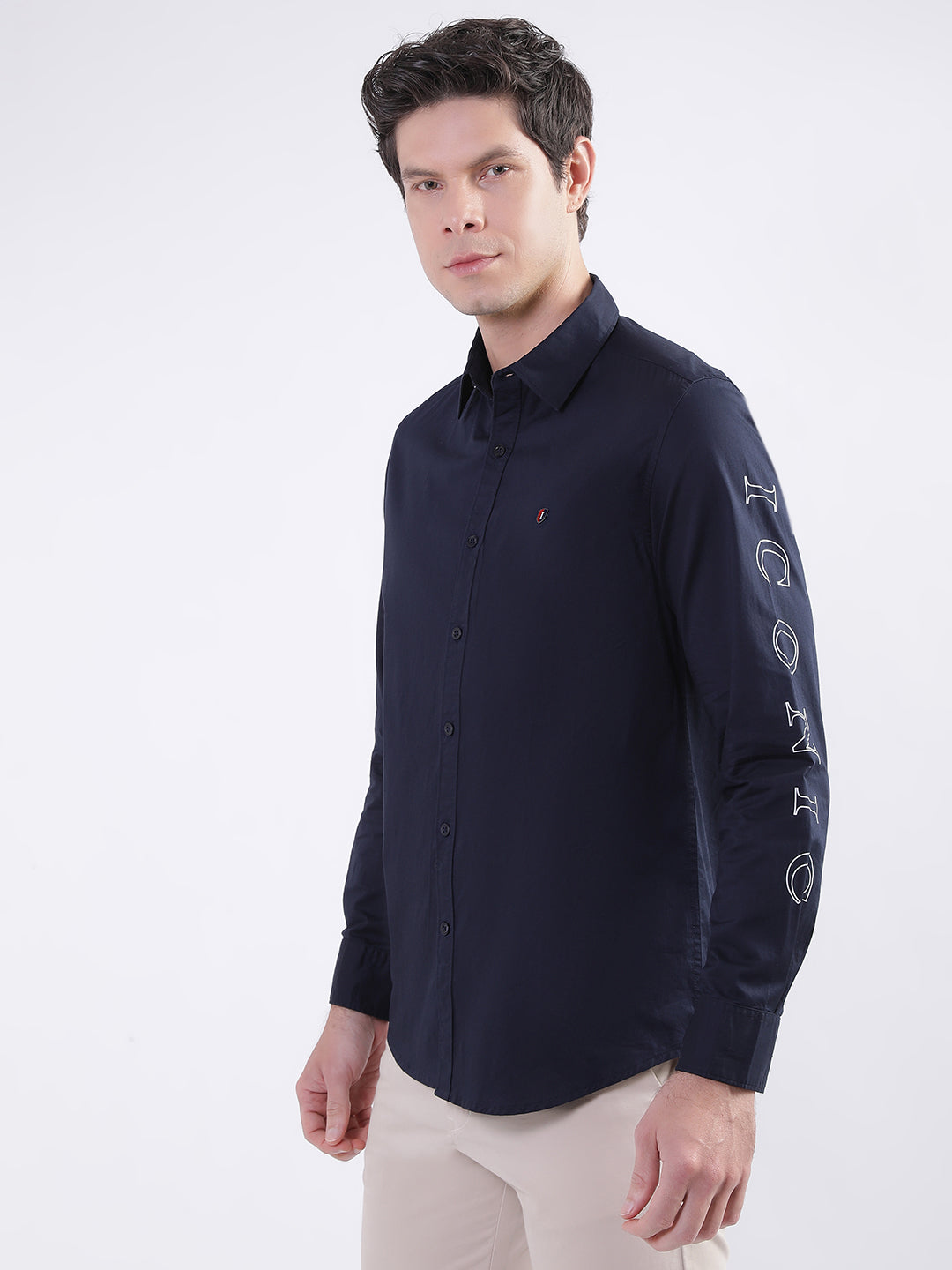 Iconic Navy Regular Fit Shirt