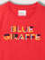 Blue Giraffe Kids Red Embroidered Regular Fit T-Shirt