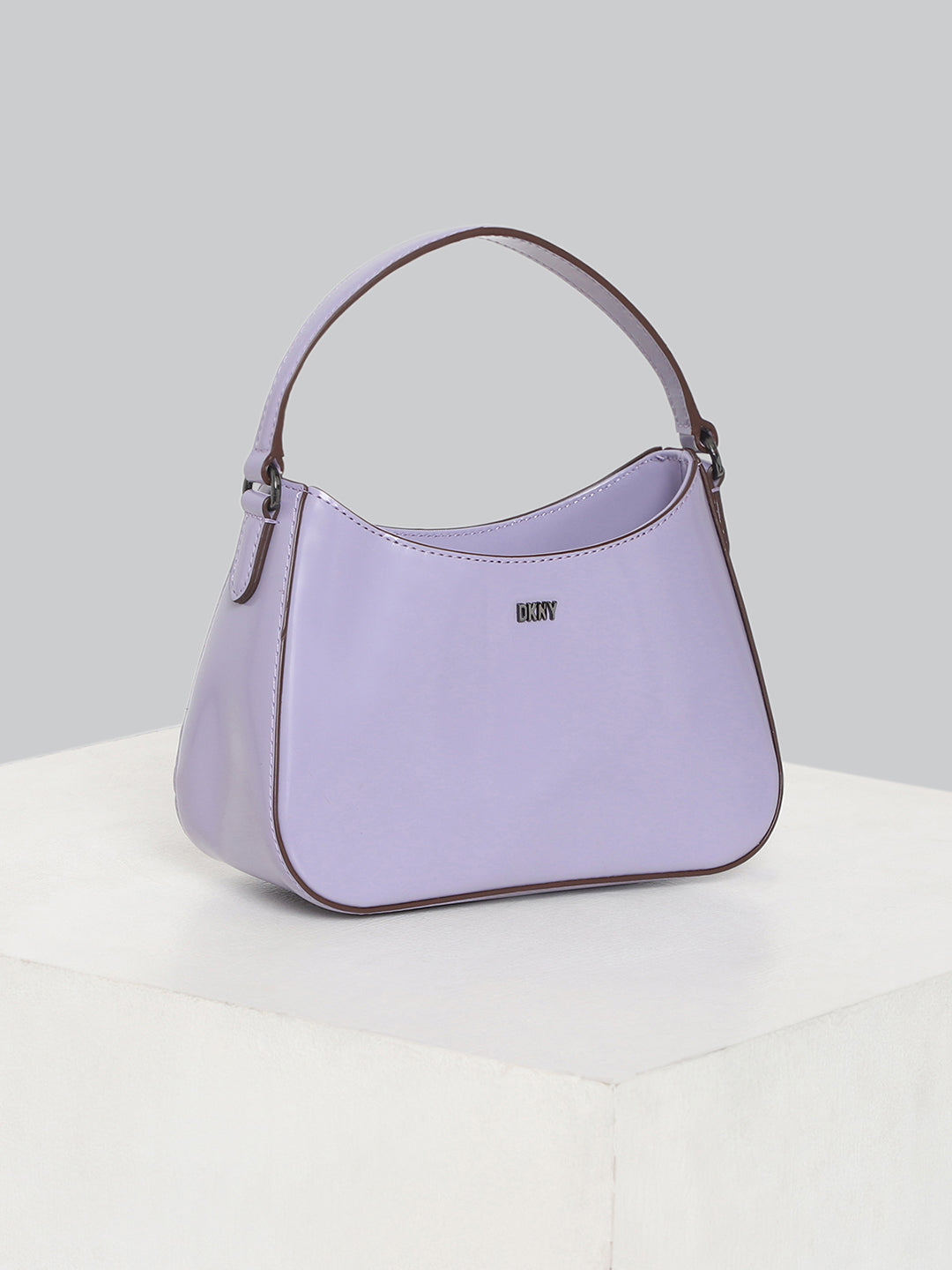 DKNY Women Lavender Solid Crossbody