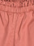 Blue Giraffe Girls Pink Solid Regular Fit Shorts