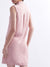 Elle Women Peach Solid Collar Dress