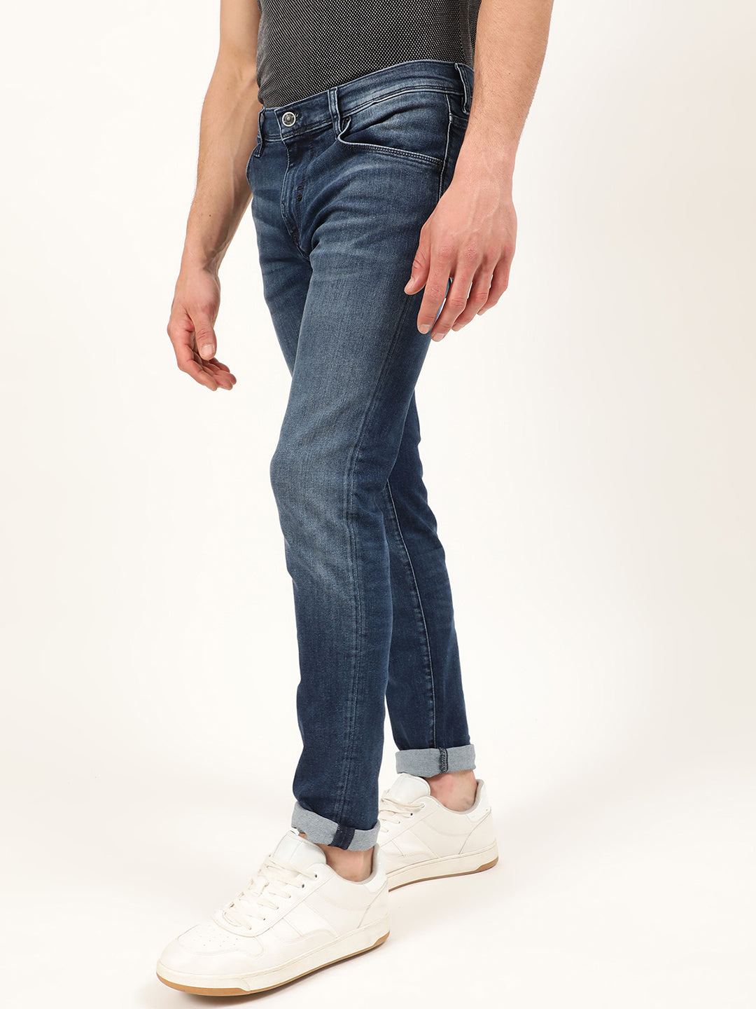 Antony Morato Men Blue Skinny Fit Light Fade Jeans