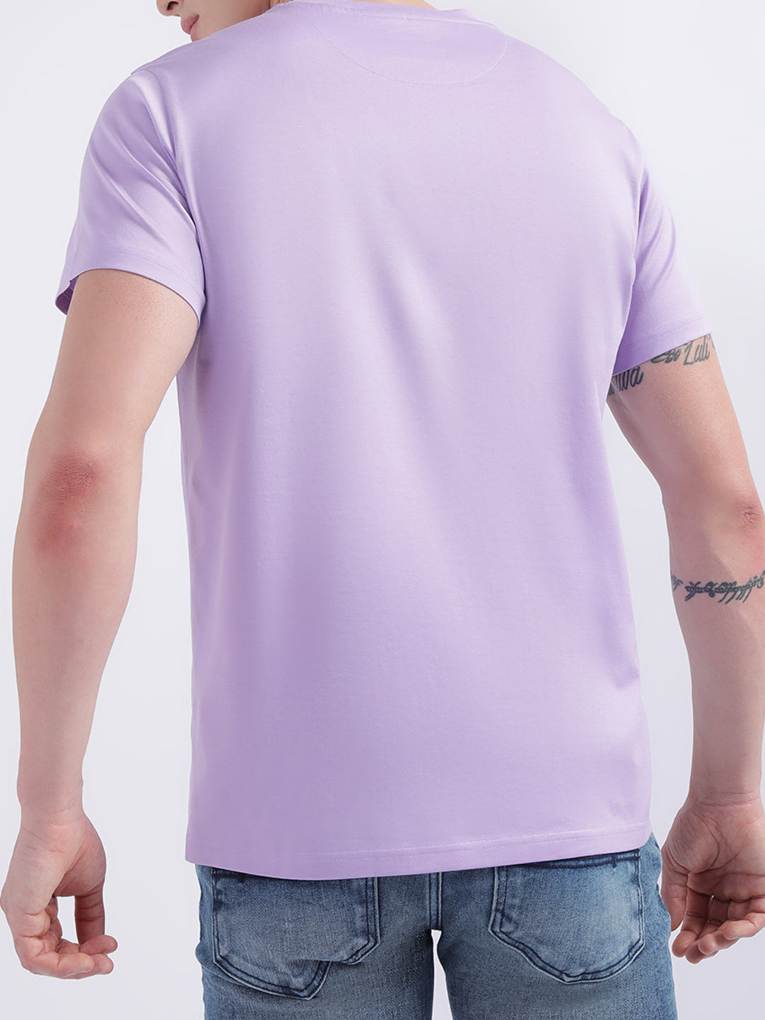 Iconic Purple Logo Regular Fit T-Shirt