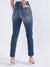 Iconic Women Blue Solid Slim Fit Jeans