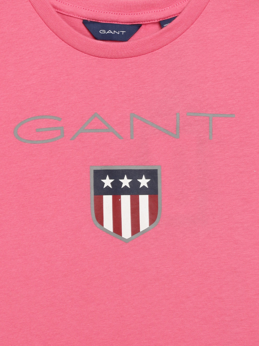 Gant Kids Pink Logo Regular Fit T-Shirt