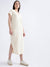 Gant Women White Solid V Neck Dress