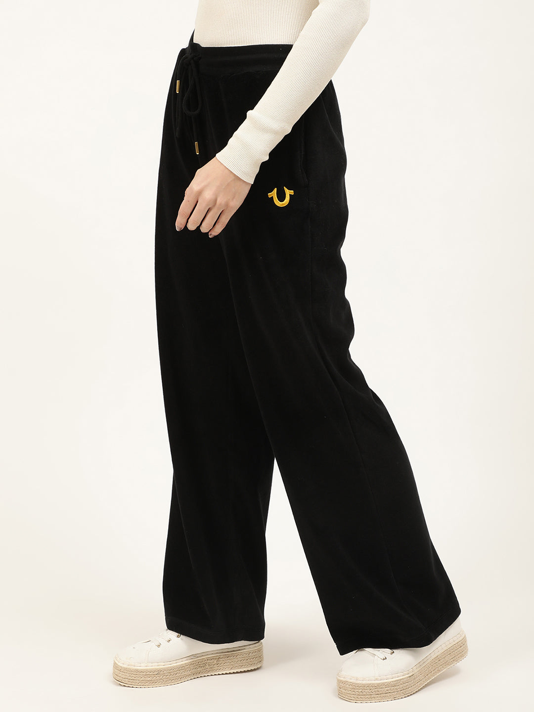 True Religion Black Relaxed Fit Trackpants