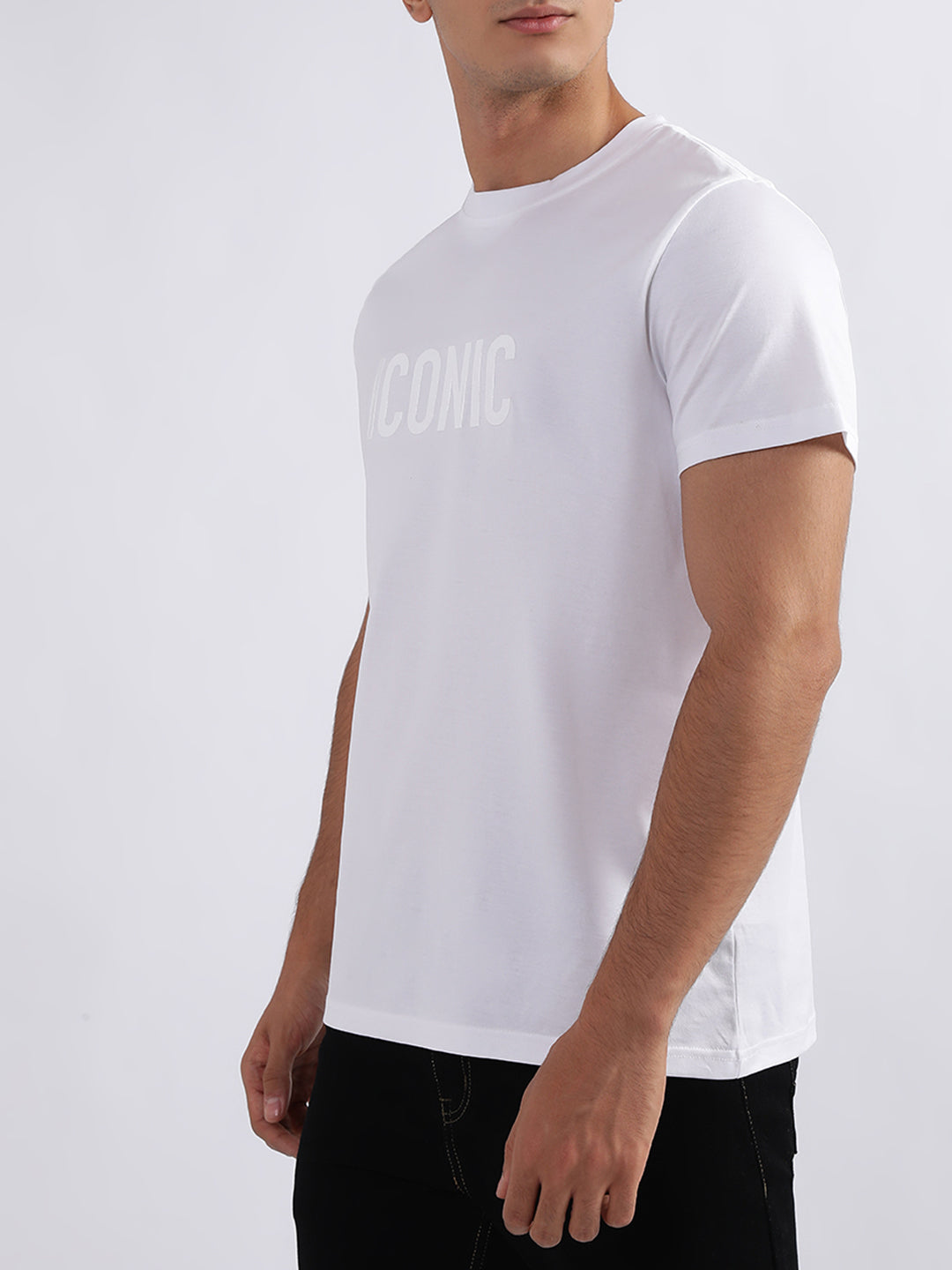 Iconic White Logo Regular Fit T-Shirt