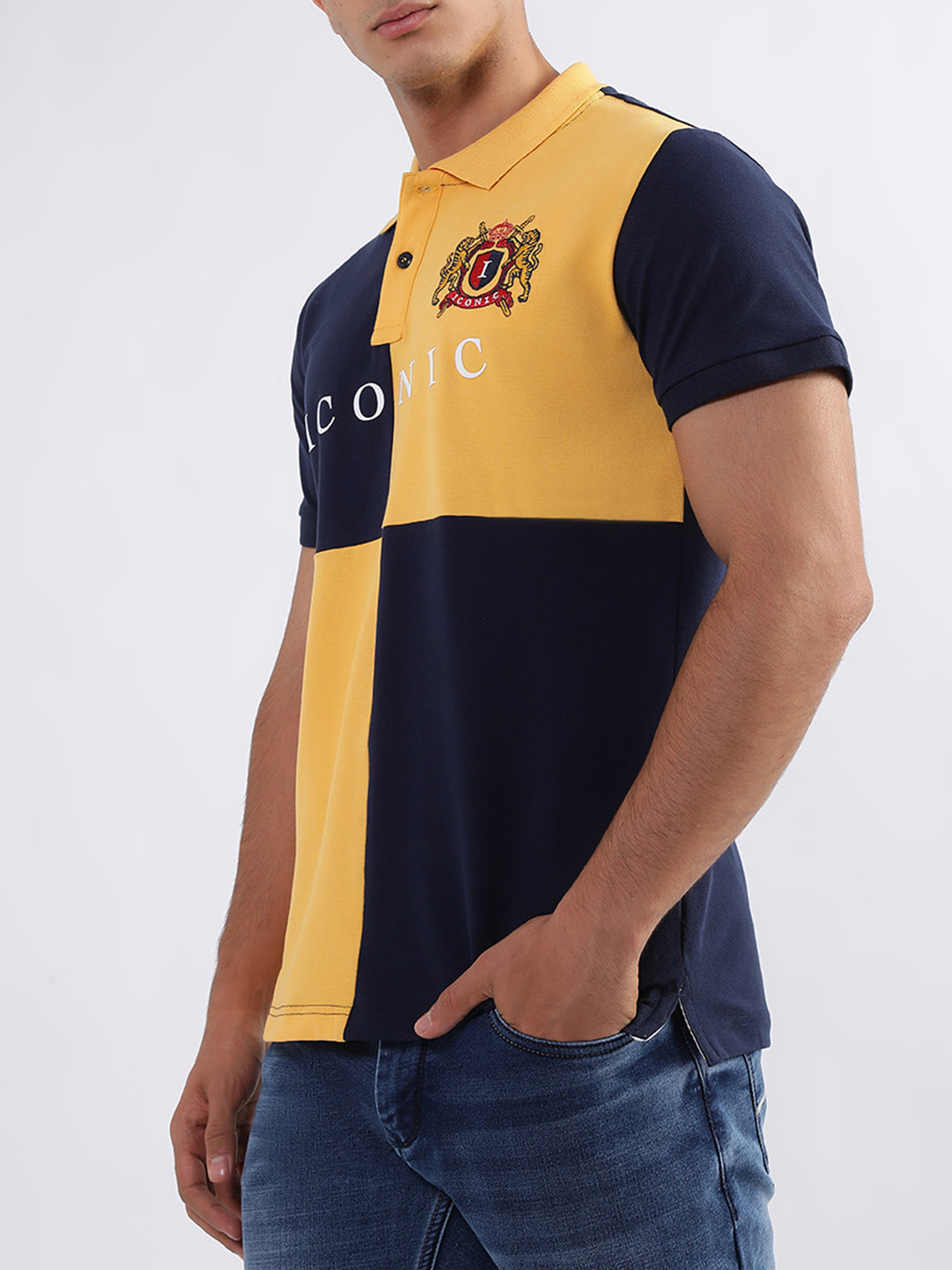 Iconic Navy Logo Regular Fit Polo T-Shirt