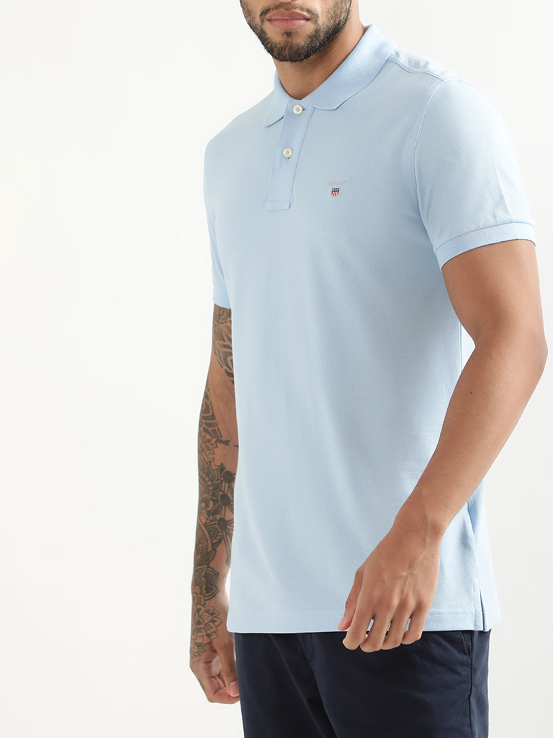 Gant Blue Slim Fit Polo T-Shirt