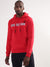 True Religion Men Red Solid Round Neck Sweatshirt