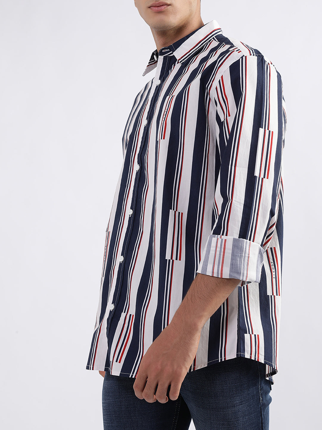 Iconic Multi Striped Regular Fit Shirt