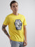 True Religion Safety Yellow Fashion Logo Regular Fit T-Shirt