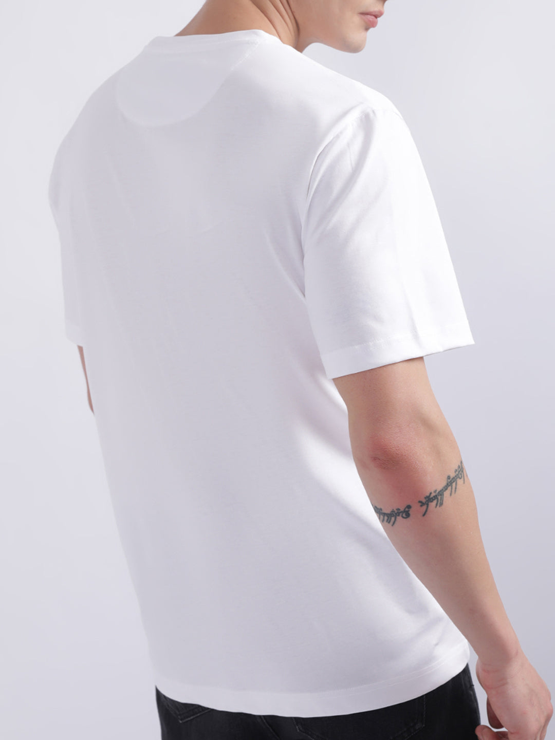 True Religion White Logo Regular Fit T-Shirt