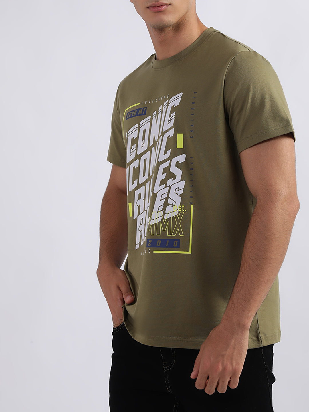 Iconic Olive Logo Regular Fit T-Shirt