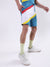 Iconic Men Multi Colour blocked Regular Fit Shorts