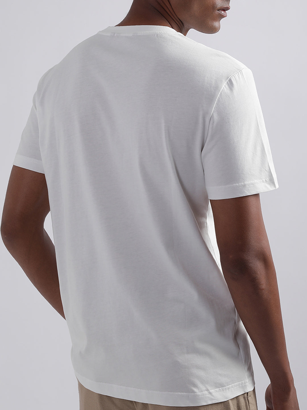 Antony Morato White Printed Regular Fit T-Shirt